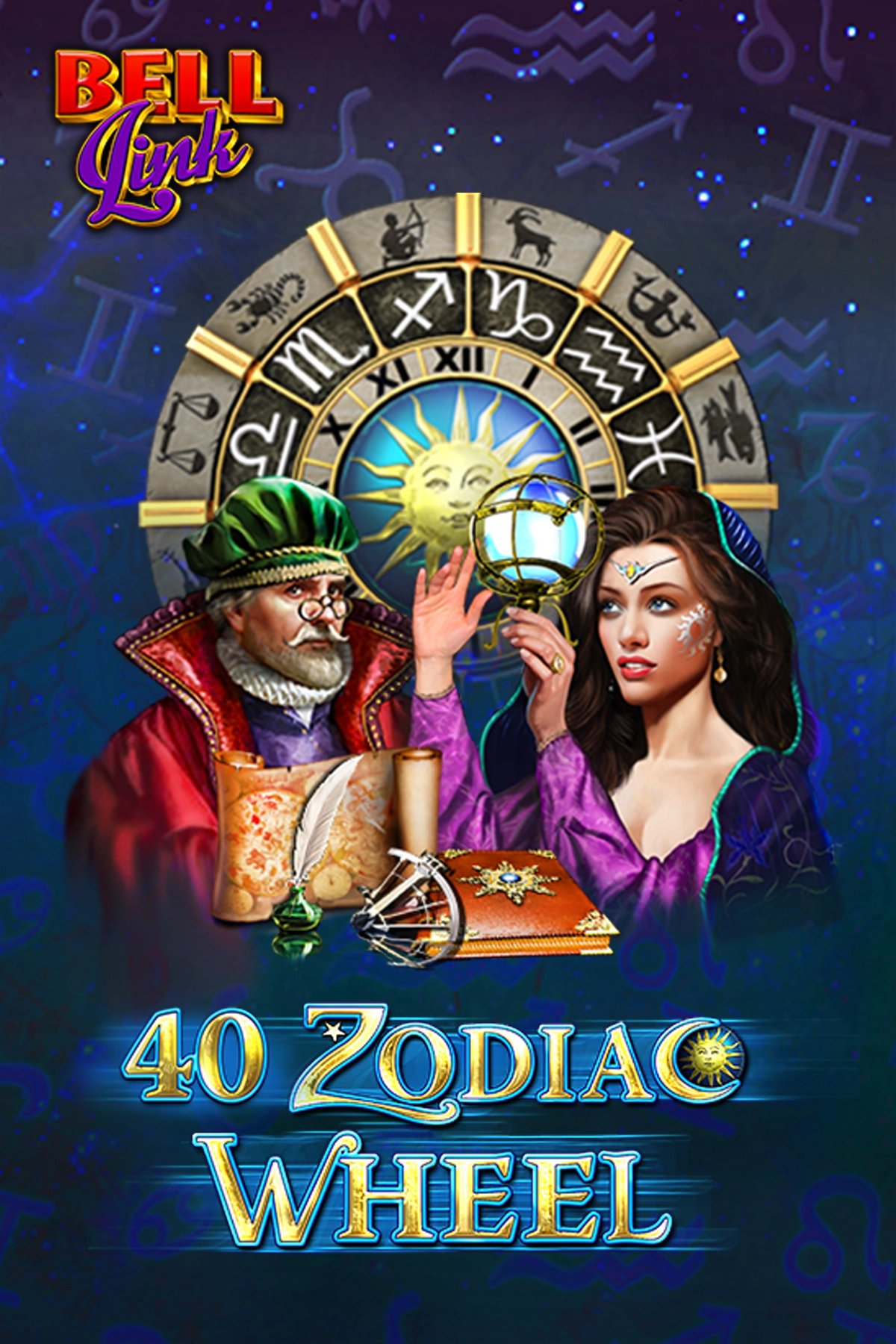40 Zodiac Wheel Bell Link